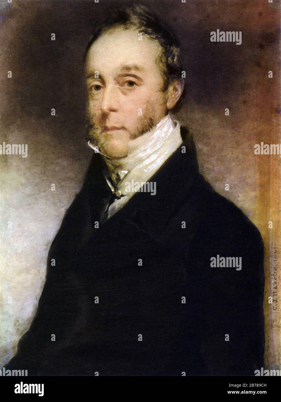 George Hay Dawkins-Pennant Basébe 1841. Stockfoto
