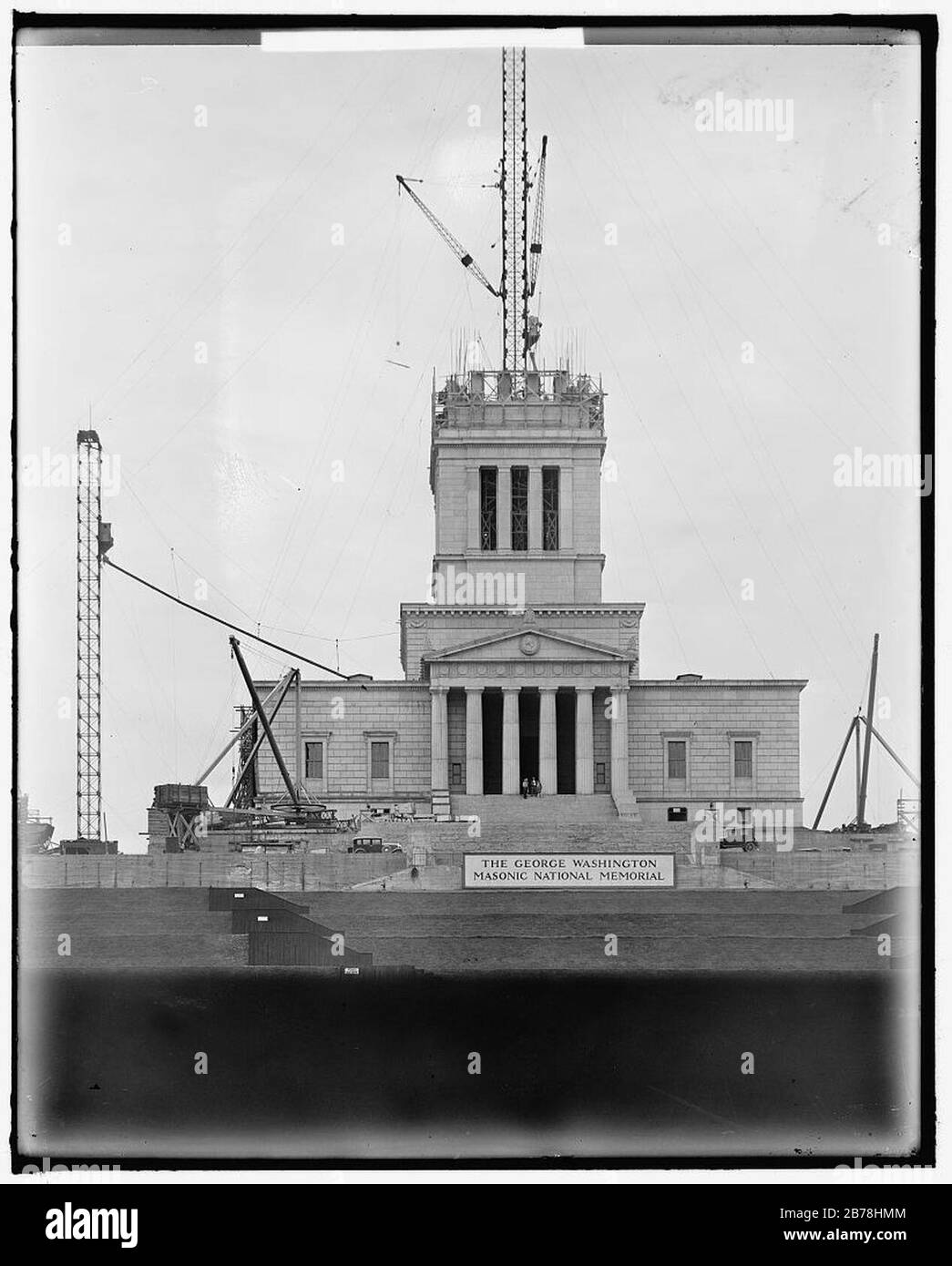 GEORGE WASHINGTON MEMORIAL. Im Bau Stockfoto