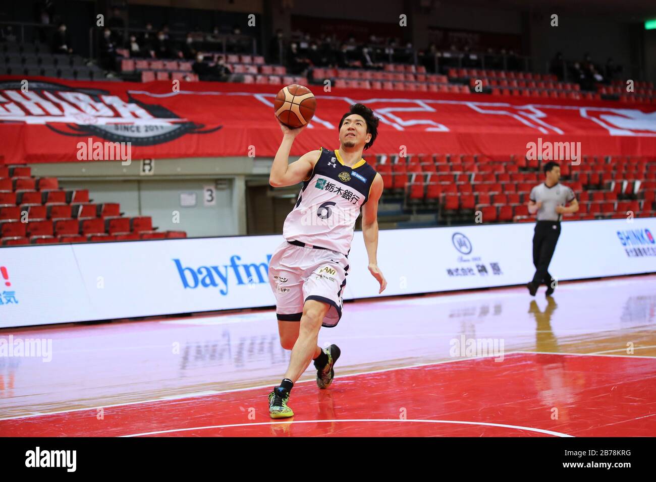 Makoto Hiejima (Brex), 14. MÄRZ 2020 - Basketball: 2019-20 B.LEAGUE B1 Spiel zwischen Chiba Jets 80-88 Utsunomiya Brex in der Funabashi Arena, Chiba, Japan. (Foto von YUTAKA/AFLO SPORT) Stockfoto