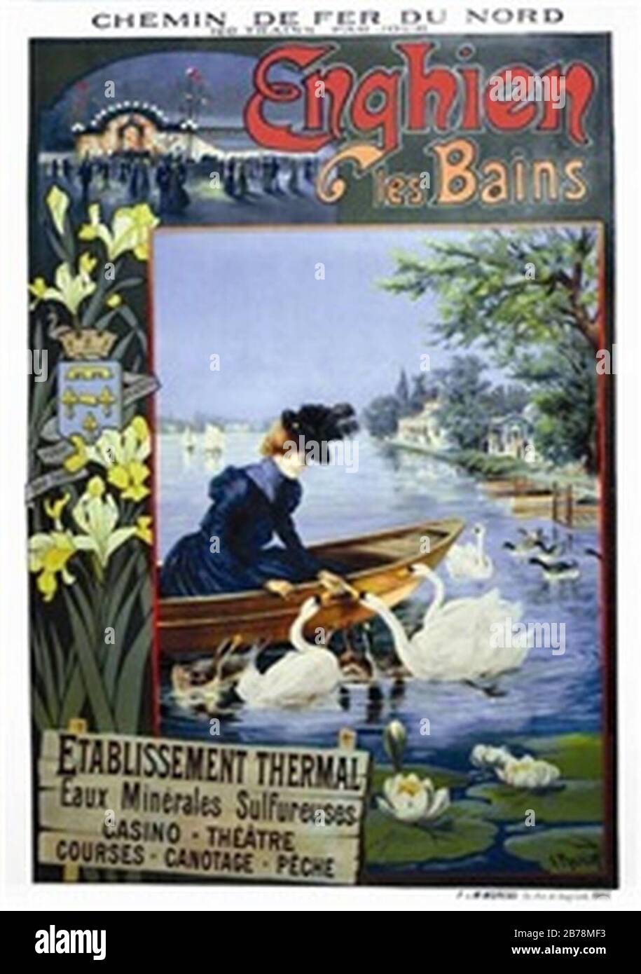 Georges Fraipont enghien les bains. Stockfoto