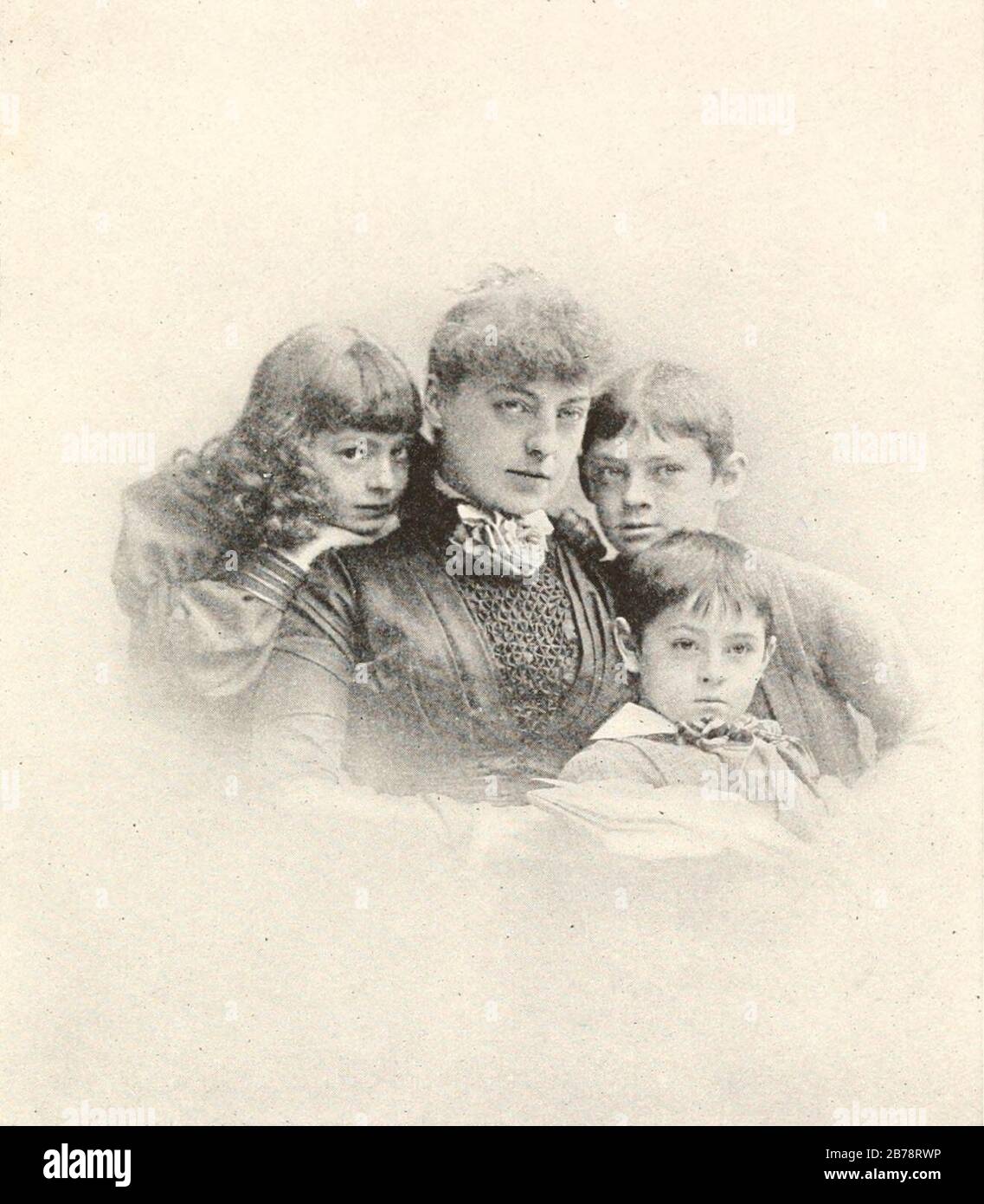 Georgie Zog Barrymore mit Ethel, Lionel und Jack Barrymore. Stockfoto