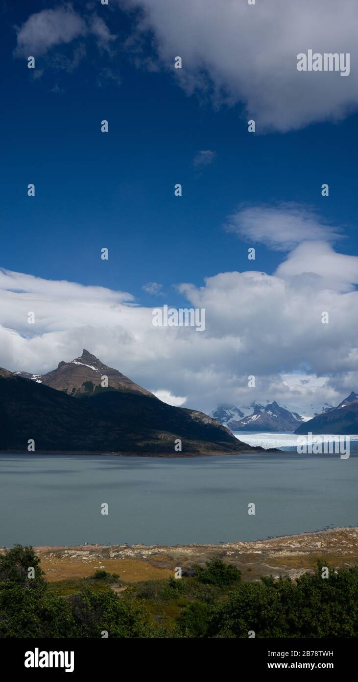 Nationalpark Los Glaciares im Süden Argentiniens in Santa Cruz Perito Moreno El Calafate Stockfoto