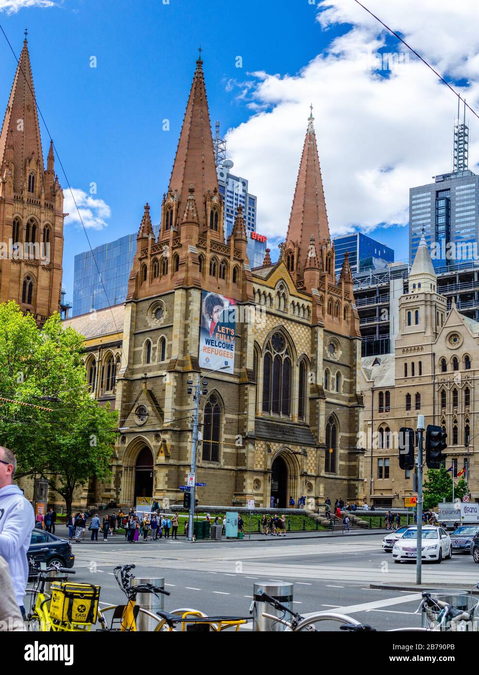 St. Paul's Cathedral, Melbourne, Australien Stockfoto