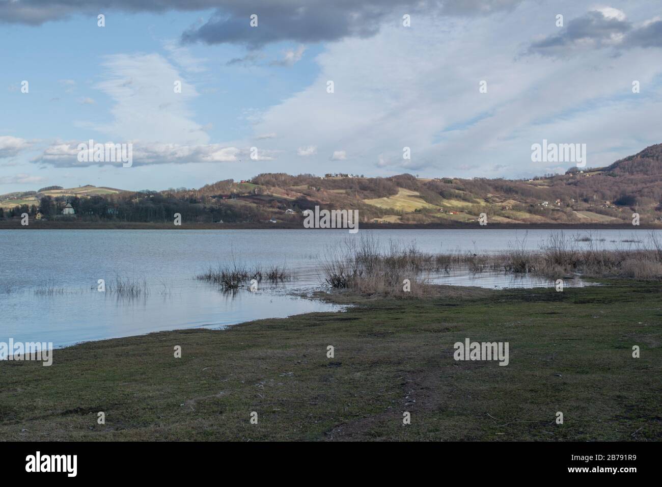 Roznowskie Lake in Kleinpolen, Polen. Stockfoto