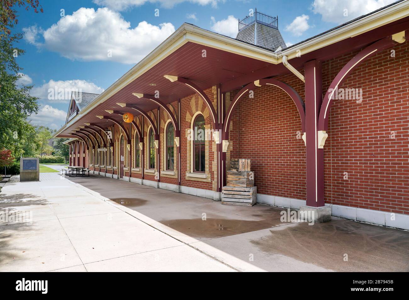 Museum of Downtown Collingwood im Sommer, Ontario, Kanada, Nordamerika Stockfoto