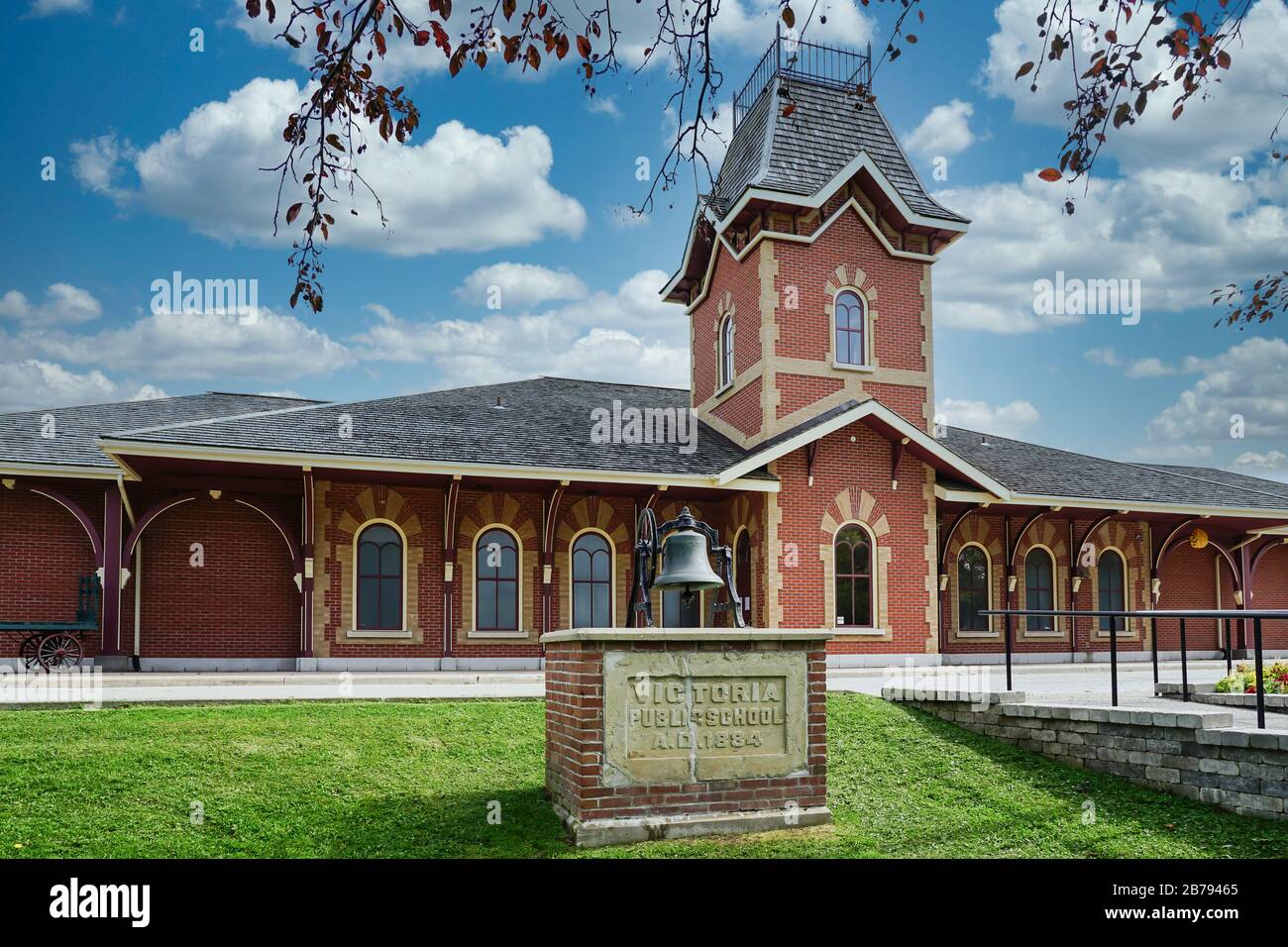 Museum of Downtown Collingwood im Sommer, Ontario, Kanada, Nordamerika Stockfoto