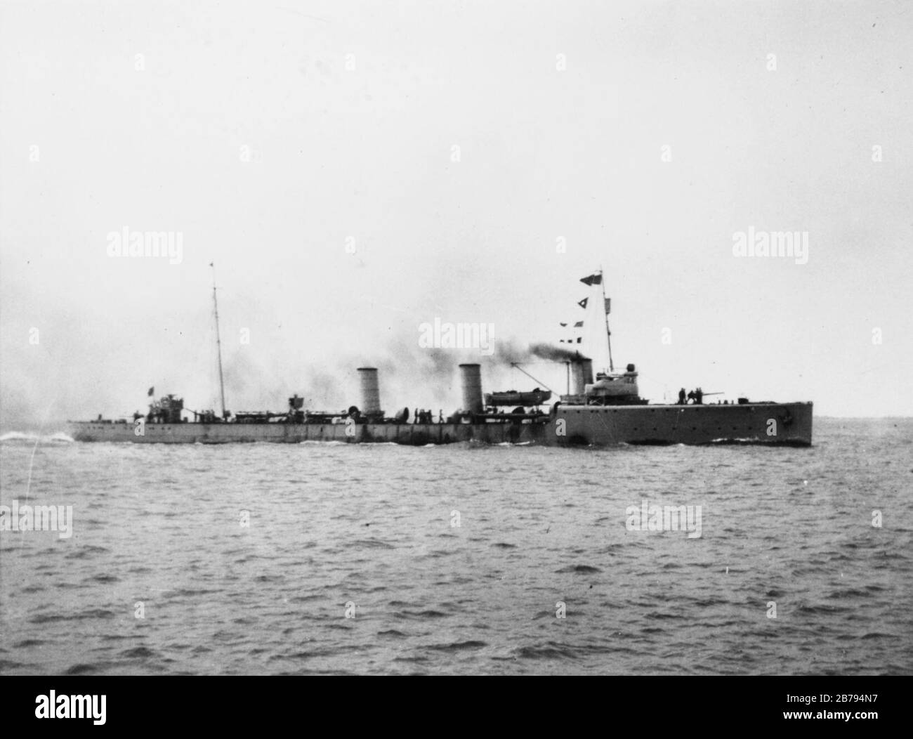 Deutsche Kaiserliche Marine Zerstörer Typ G 101 im Gange c schr. Stockfoto