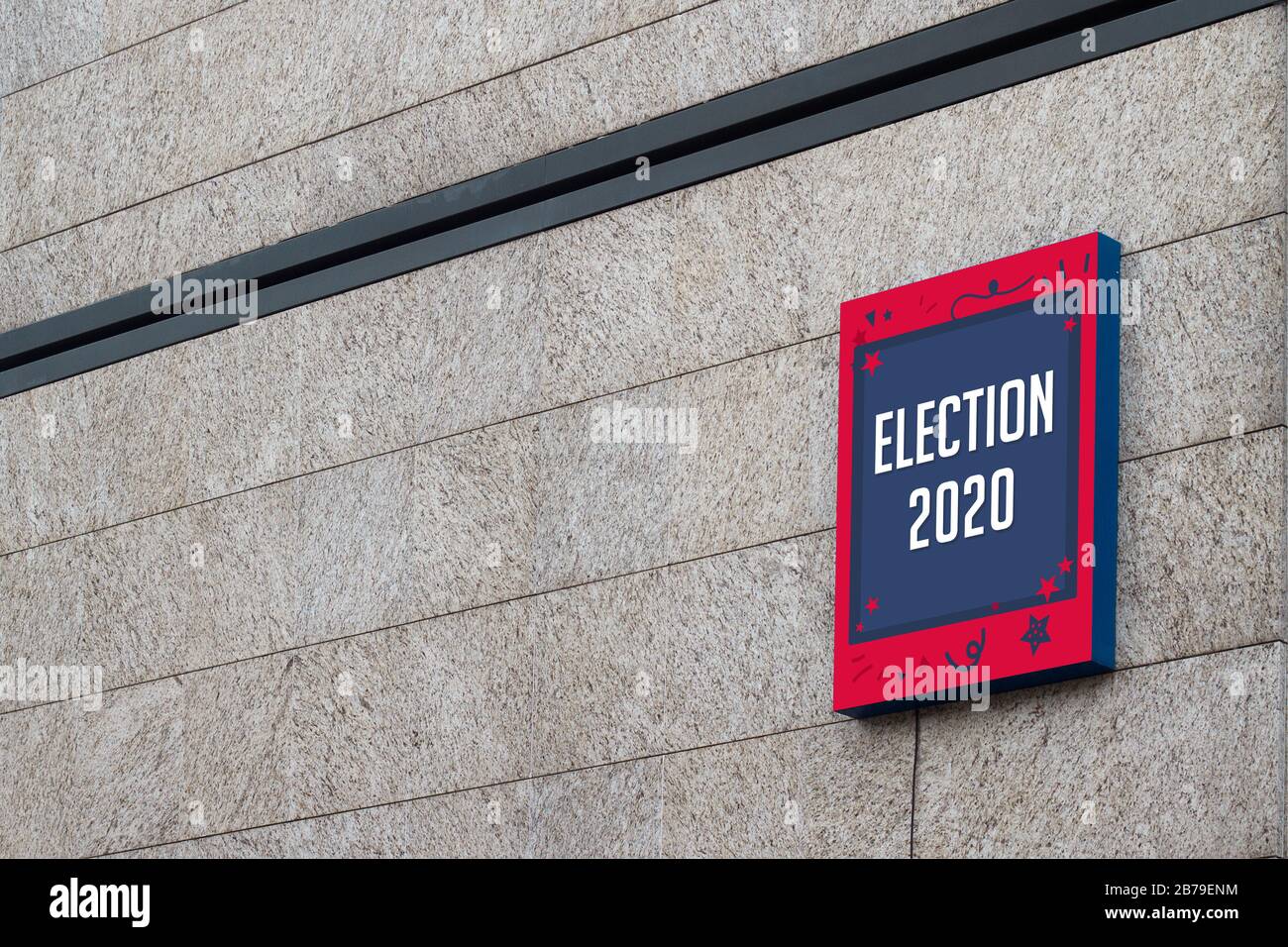 US-Präsidentschaftswahl 2020 - US-Wahl 2020 - Wahlen - Demokratiepolitik - Demokratiepartei - Republikanische Partei Stockfoto
