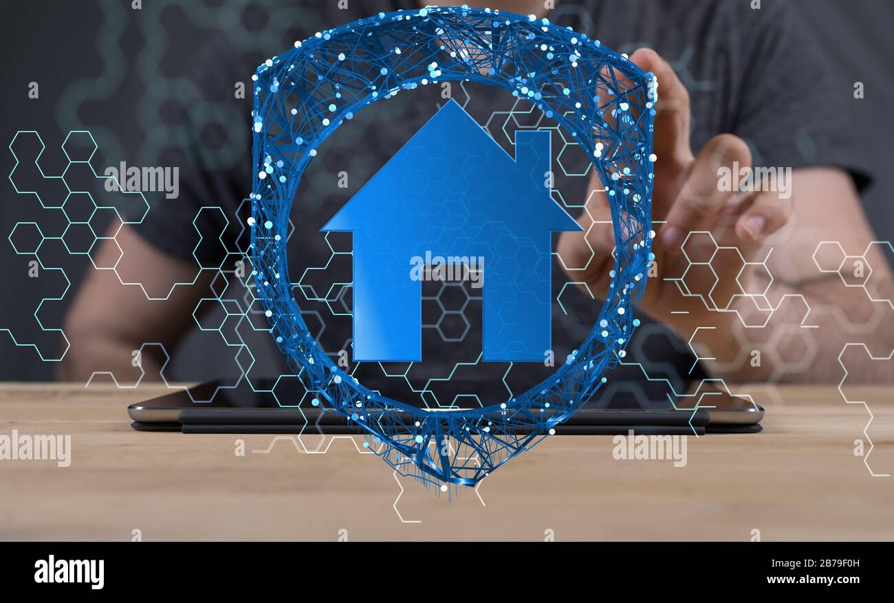 Ein Immobilienkonzept, Kauf erschwinglicher Wohnungen, Stockfoto