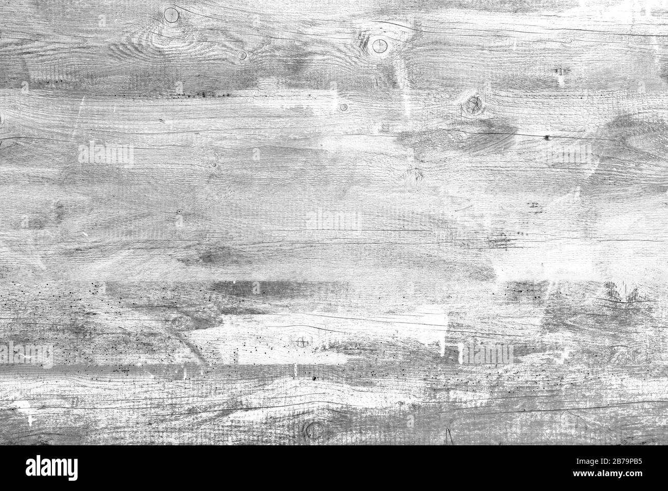 Holztextur Draufsicht. Foto-Hintergrundtextur der alten weißen Holzoberfläche. Stockfoto