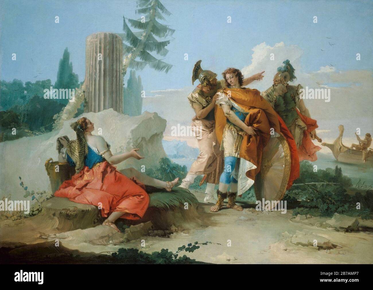 Giambattista Tiepolo - Armida Von Rinaldo Verlassen Stockfoto