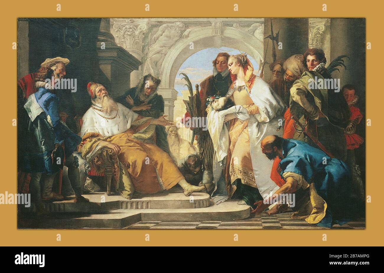 Giambattista Tiepolo - die Heiligen der Familie Crotta Stockfoto