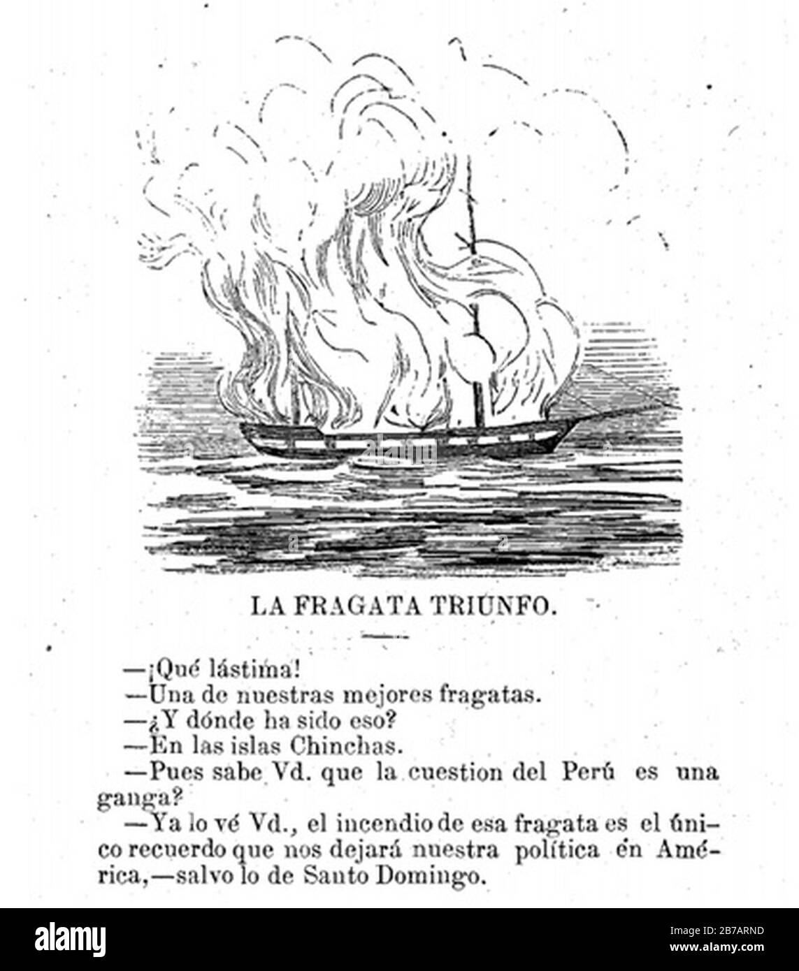 Gil Blas periódico político satírico. Nr. 8 Año II; 21-02-1865. Pág. 03. Stockfoto