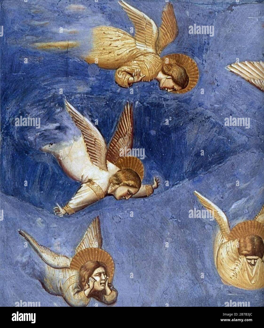 Giotto di Bondone - Nr. 36 Szenen aus dem Leben Christi - 20. Laminierung ((Detail) Stockfoto