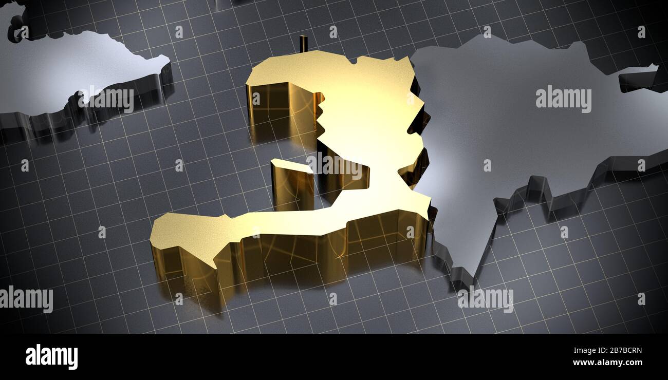 Outline map country haiti Fotos und Bildmaterial in hoher Auflösung