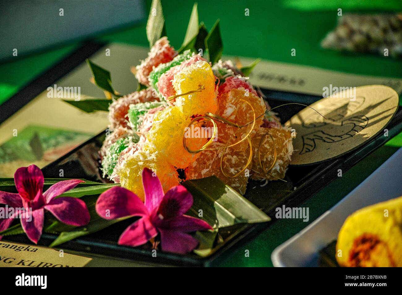 Cenil, traditioneller Snack aus java, indonesien Stockfoto