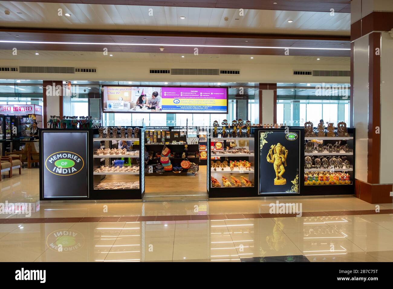 Cochin International Airport, Kochi, Kerala, Indien Stockfoto