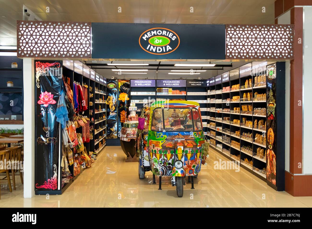 Cochin International Airport, Kochi, Kerala, Indien Stockfoto