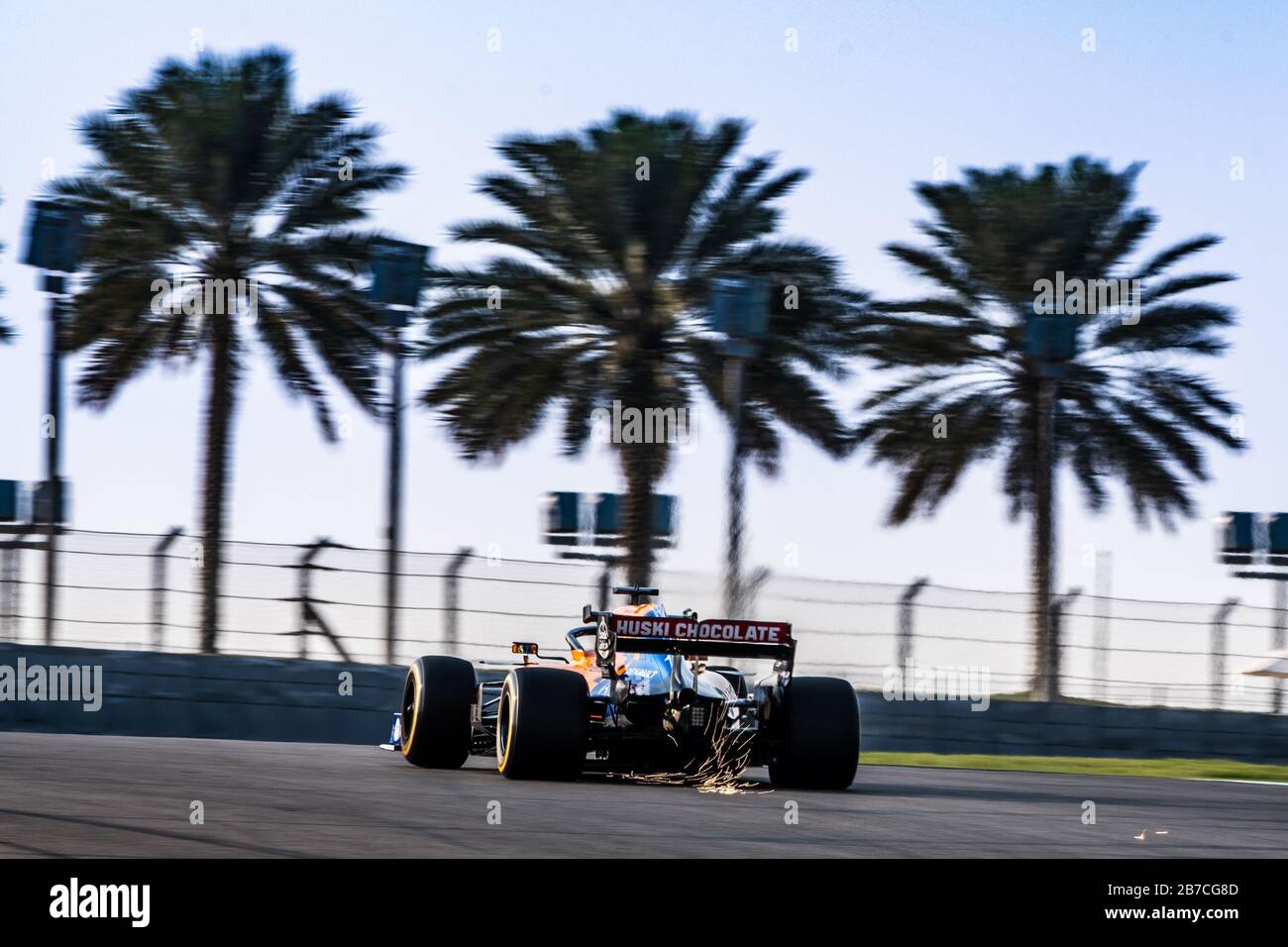 VAE/Abu Dhabi - 12/03/2019 - #4 Lando Norris (GBR, McLaren, MCL34) während des Tests nach der Saison auf Yas Marina Circuit Stockfoto