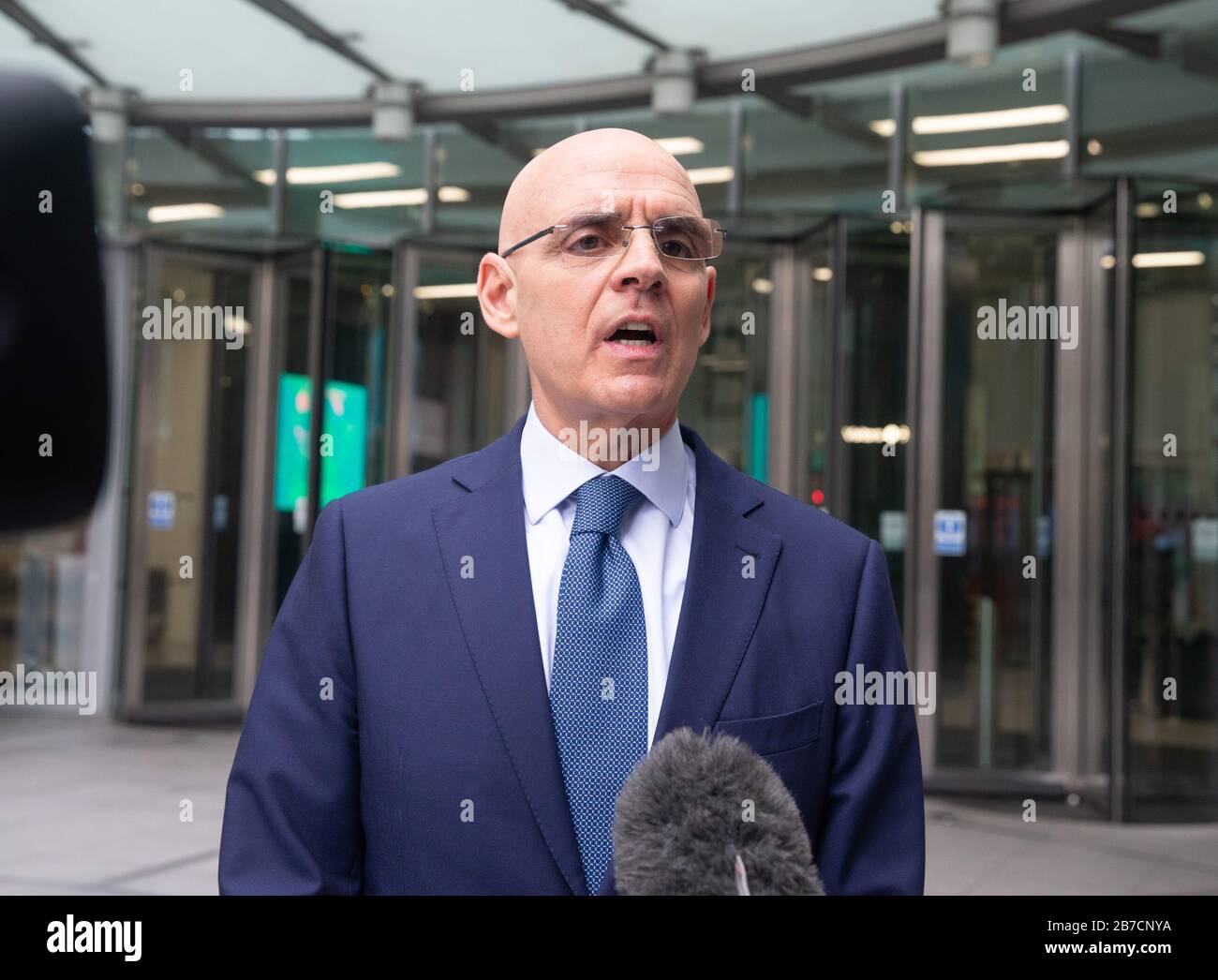 London, Großbritannien. März 2020. Raffaele Trombetta, italienischer Botschafter in London, in den BBC Studios in Central London. Kredit: Tommy London/Alamy Live News Stockfoto
