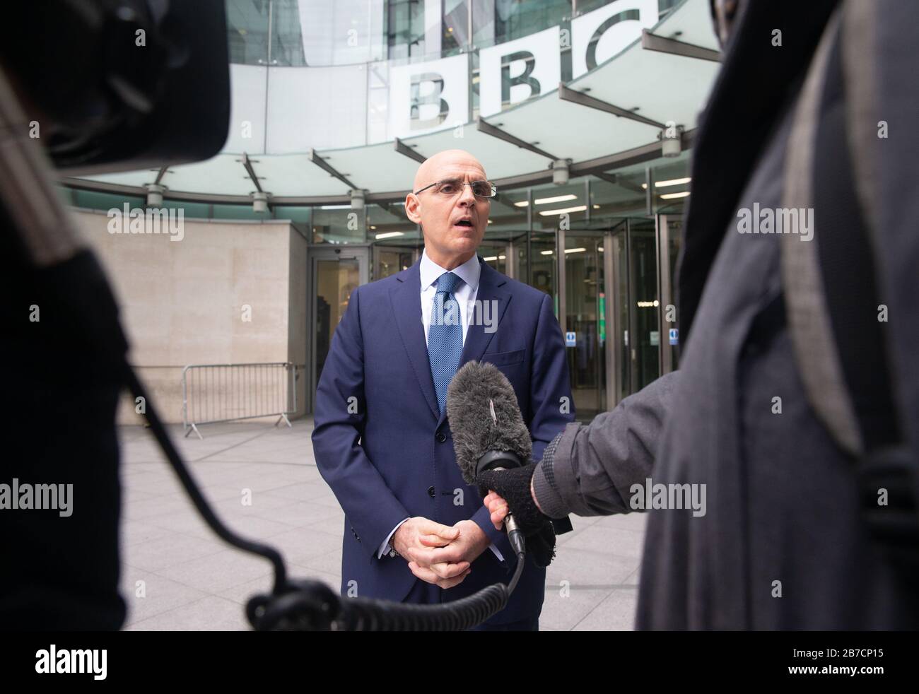 London, Großbritannien. März 2020. Raffaele Trombetta, italienischer Botschafter in London, in den BBC Studios in Central London. Kredit: Tommy London/Alamy Live News Stockfoto