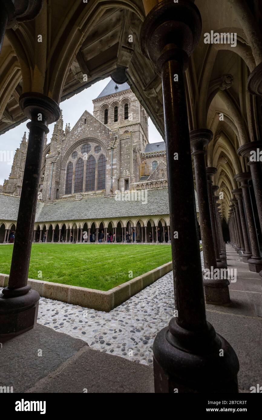 Mont Saint-Michel, Normandie, Frankreich, Europa Stockfoto