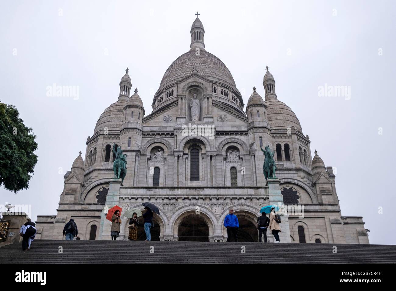 Basilique du Sacre Coeur alias Basilica of the Sacred Heart of Paris in Paris, Frankreich, Europa Stockfoto