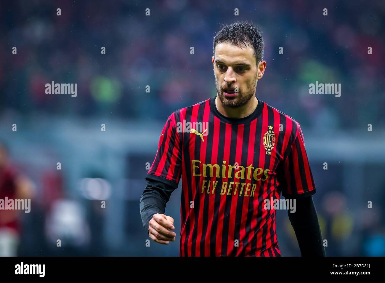 Giacomo Bonaventura vom AC Mailand während der italienischen Fußball-Serie A Saison 2019/20 des AC Mailand - Fotokredit Fabrizio Carabelli /LM/ Stockfoto