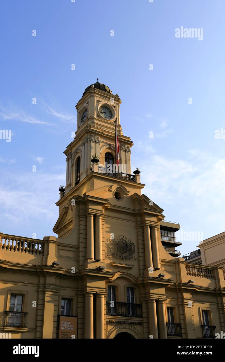 Das Nationale Historische Museum, Plaza de Armas 951, Metropolitan Region, Santiago City, Chile Stockfoto