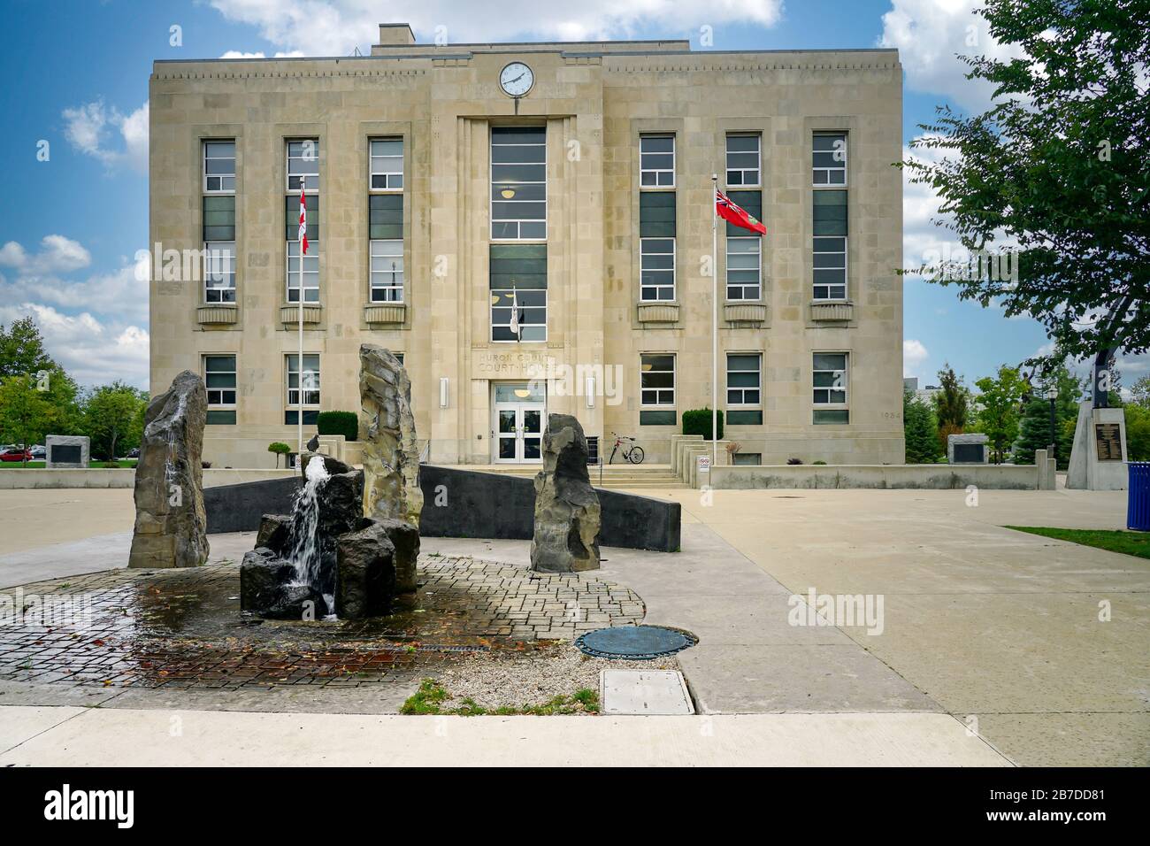 Das Gerichtsgebäude in Goderich, Ontario, Kanada, Nordamerika Stockfoto