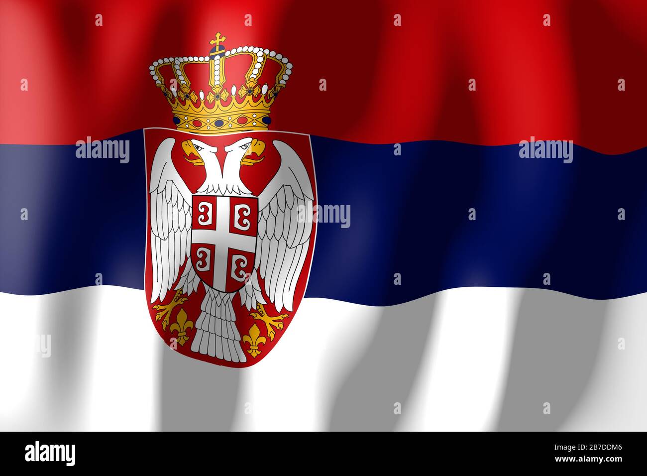 Mousepad "Serbien" Landesflagge Serbia Republika Srbija Fahne 