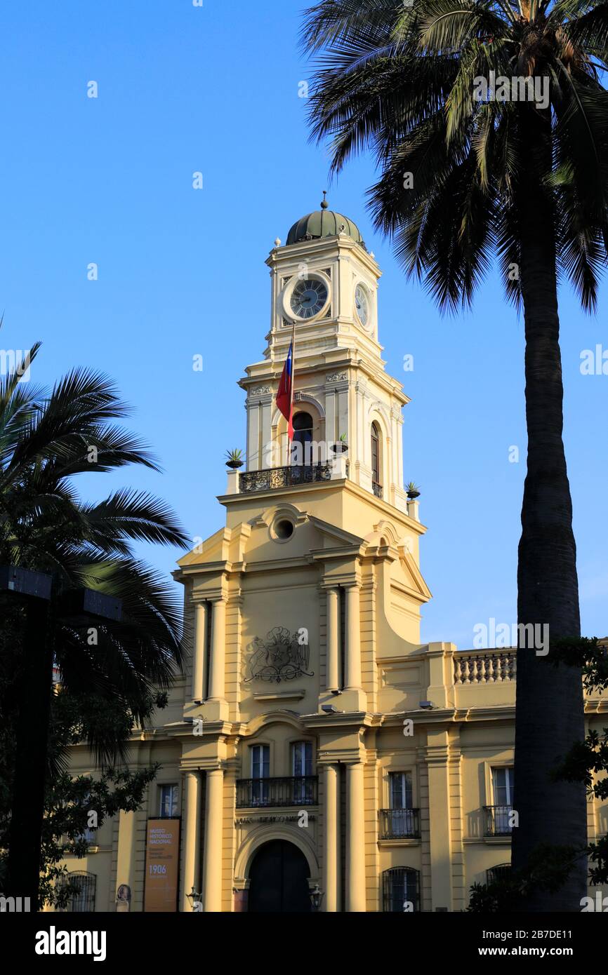 Das Nationale Historische Museum, Plaza de Armas 951, Metropolitan Region, Santiago City, Chile Stockfoto