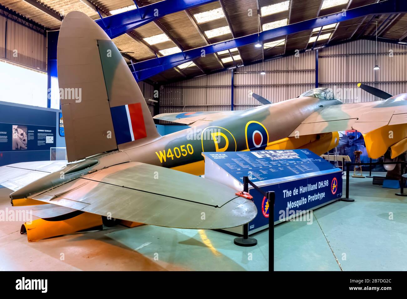 De Havilland DH.98 Mosquito Prototype Aircraft, de Havilland Aircraft Museum, Großbritannien Stockfoto De Havilland DH.98 Mosquito Prototype Aircraft, de Havilland Aircraft Museum, Großbritannien Stockfoto