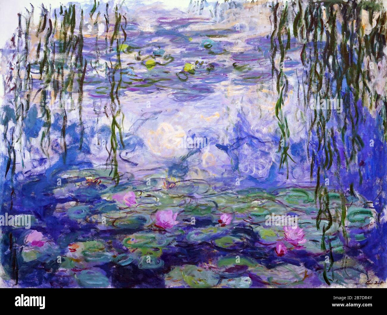 Seerosen 1916-1919 von Claude Monet.(1840-1926) Oscar-Claude Monet Stockfoto