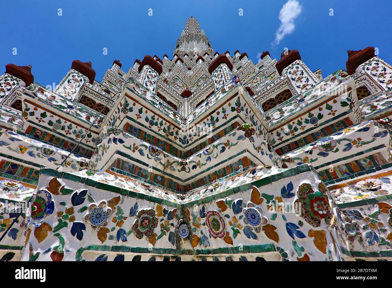 Buddhistischer Tempel Wat Arun in Bangkok, Thailand. Stockfoto