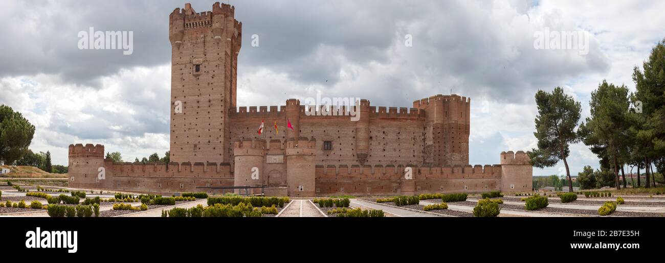 Castillo De La Mota, Medina del Campo, Castilla y León, Spanien Stockfoto