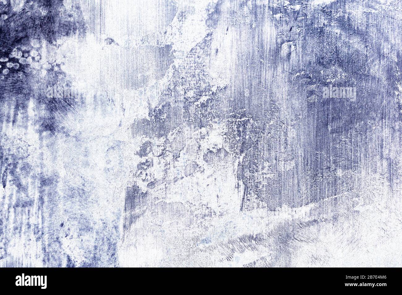 Abstrakter grauer Hintergrund mit Kratzern und Flecken. Stockfoto