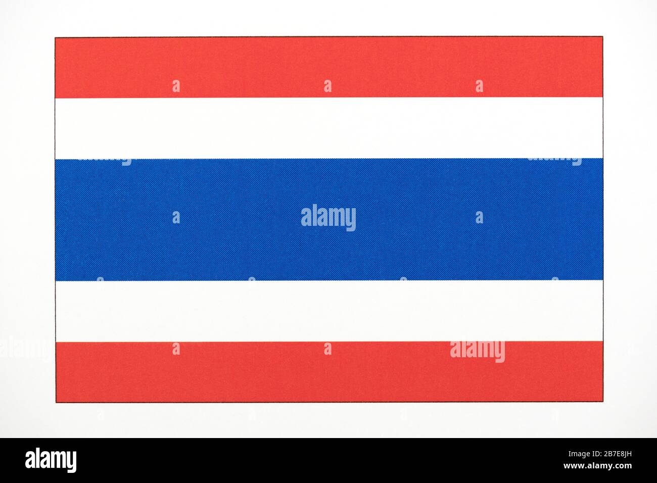 Nationalflagge von Thailand. Stockfoto