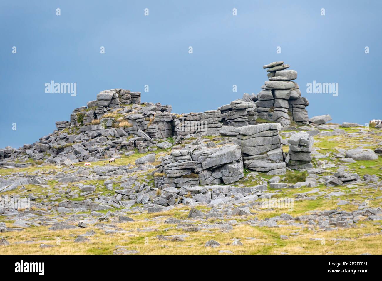 Heften Sie großes Tor, Dartmoor National Park, Devon, England Stockfoto