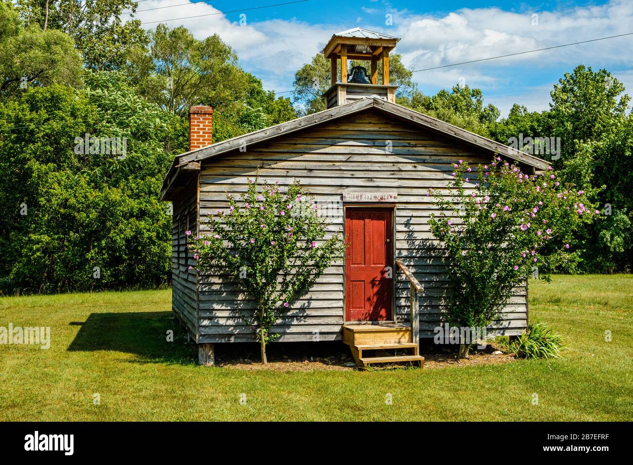 Mill Creek School, Mill Creek Historic District, Bunker Hill, West Virginia Stockfoto