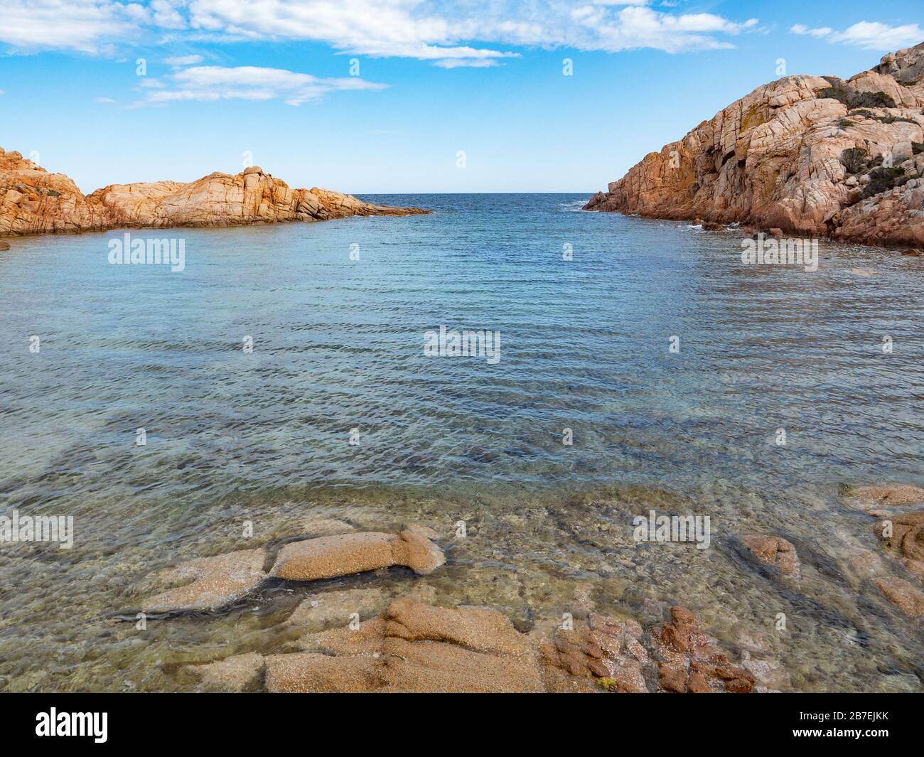 Der Strand von cala Crucitta in caprera, la maddalena Insel, sardinien Stockfoto