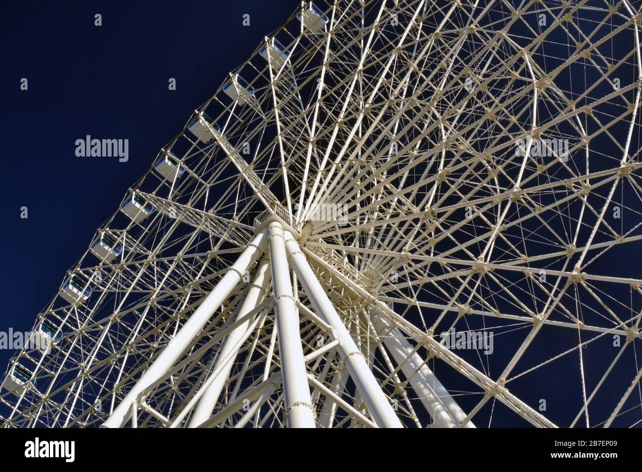 Detail des Riesenrads im Hafen von Rio de Janeiro Stockfoto