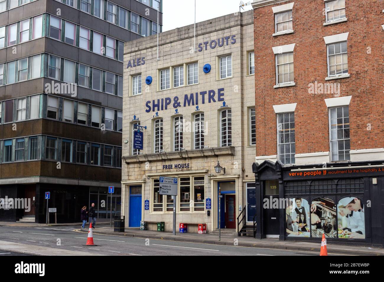 Ship and Mitre Pub, Dale Street, Liverpool Stockfoto