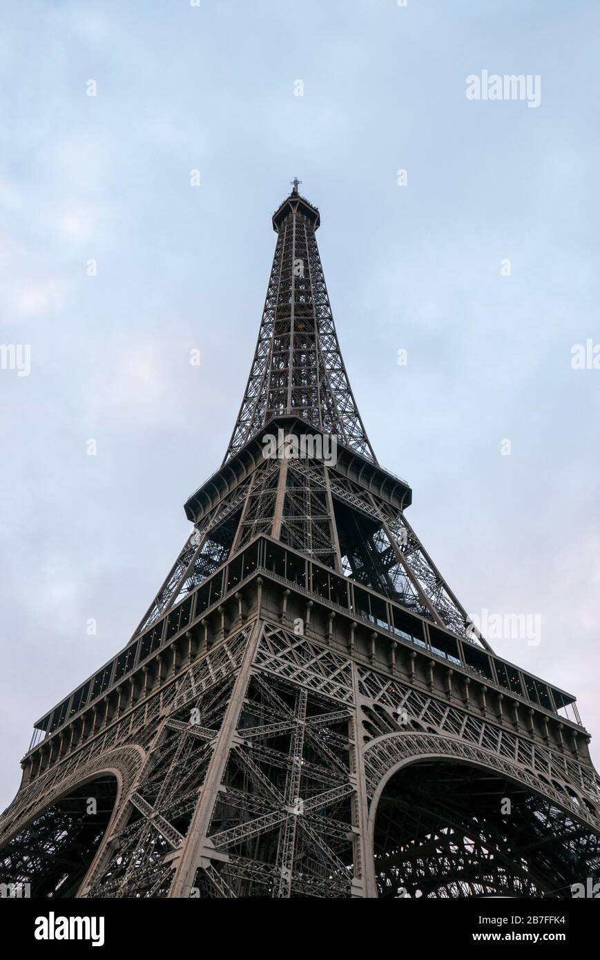 Blick auf den Eiffelturm in Paris, Frankreich, Europa Stockfoto