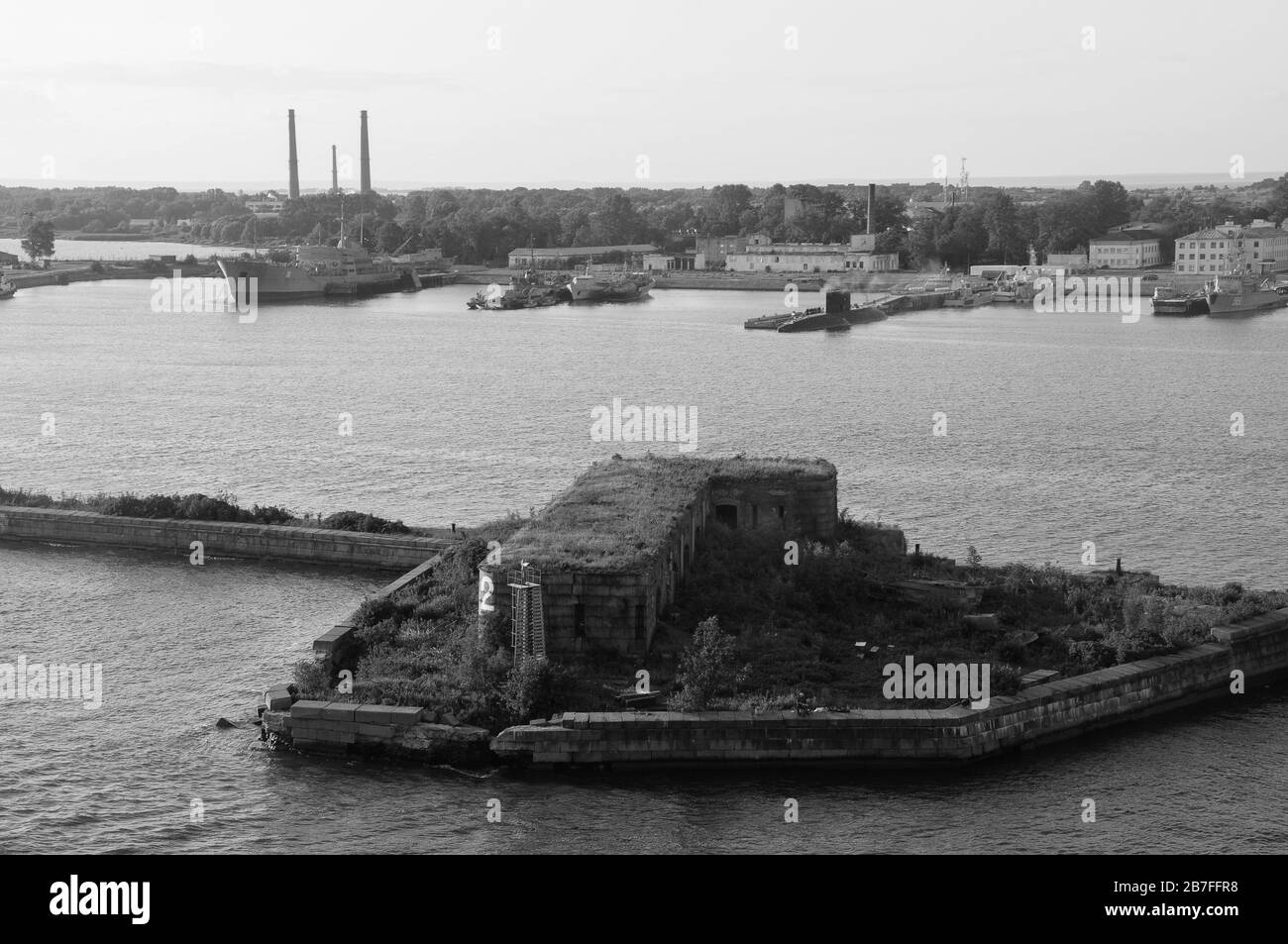 Kronstadt Marinestützpunkt in St. Petersburg Stockfoto