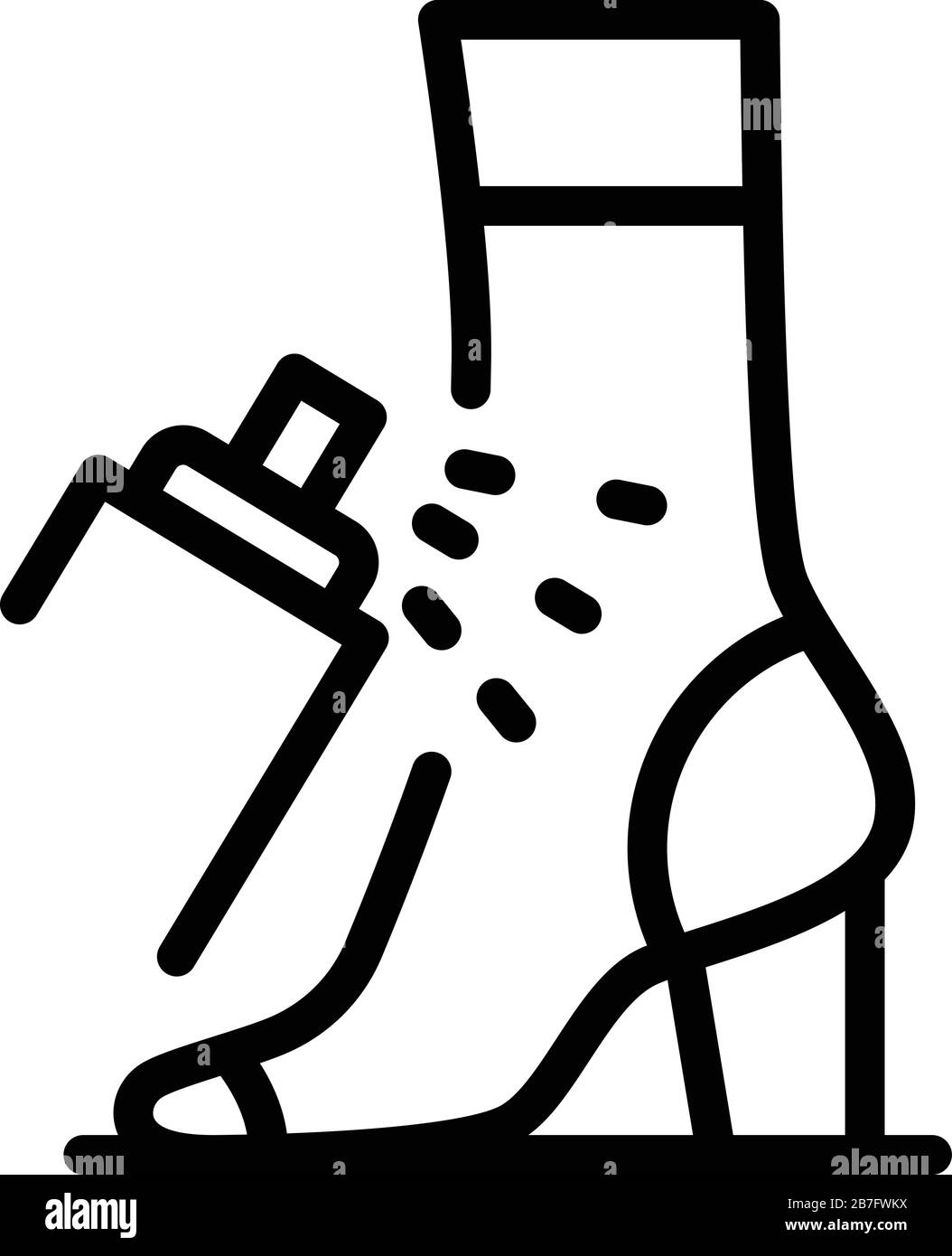 Polnisches Symbol für den Siebkasten, Outline-Stil Stock Vektor