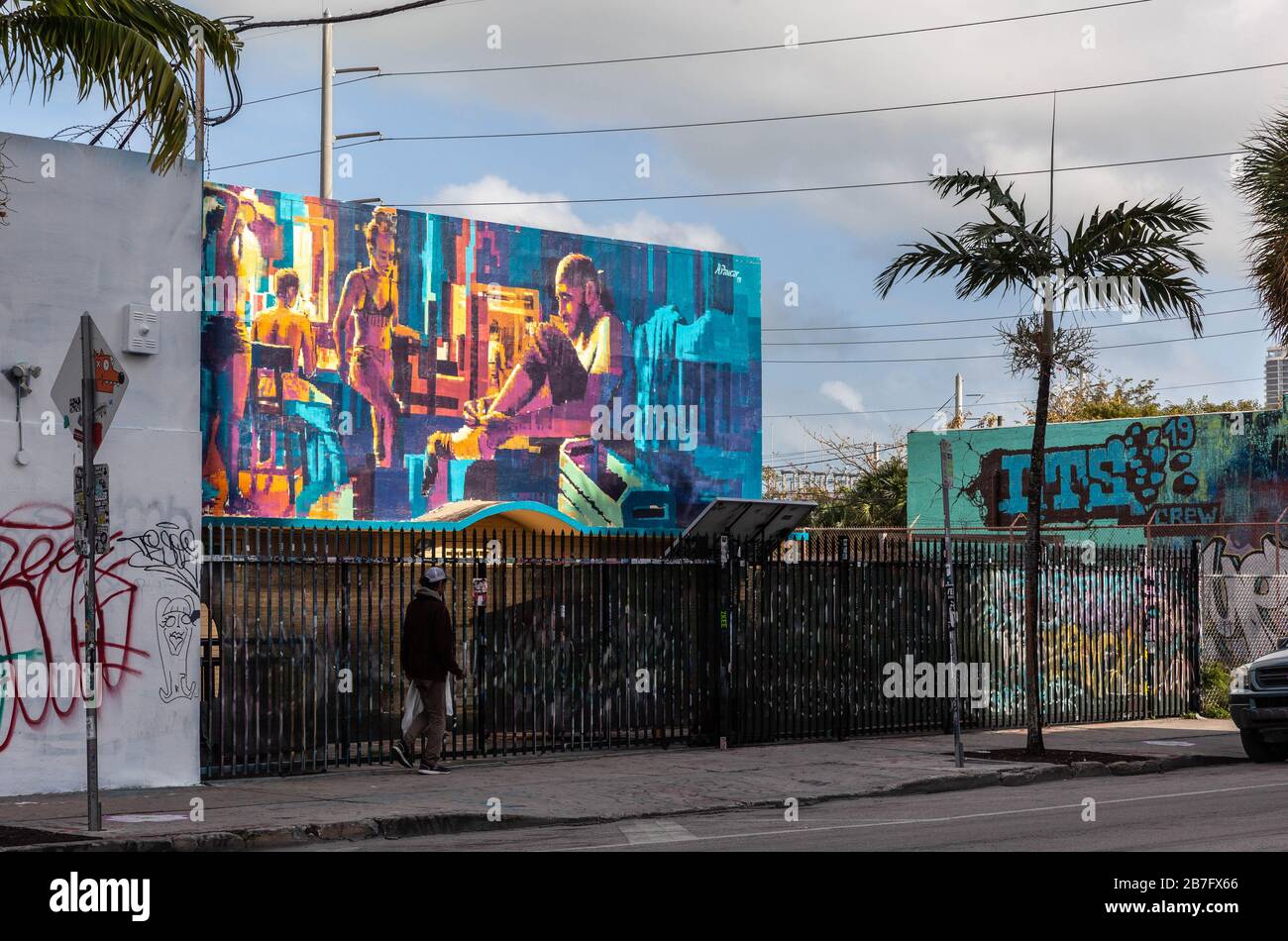 Wynwood Art District, Miami, Florida, USA. Stockfoto