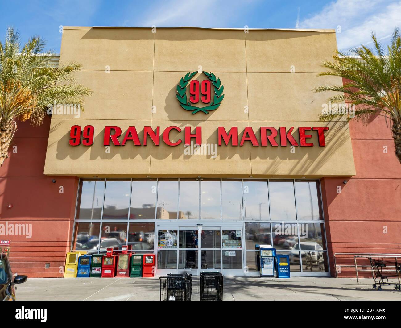 Las Vegas, MAR 4, 2020 - Außenansicht des 99 Ranch Market Stockfoto