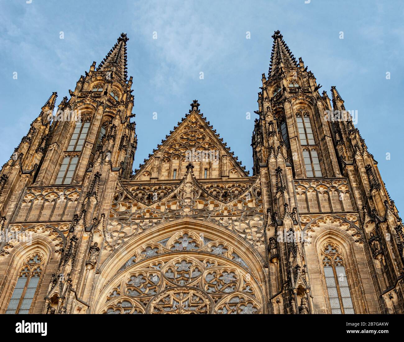 Veitsdom in Prag. Tschechische Republik. Stockfoto