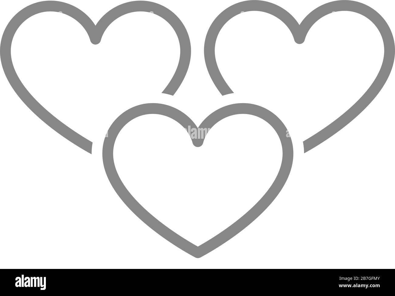 Drei Herzen Stockfotos Und Bilder Kaufen Alamy